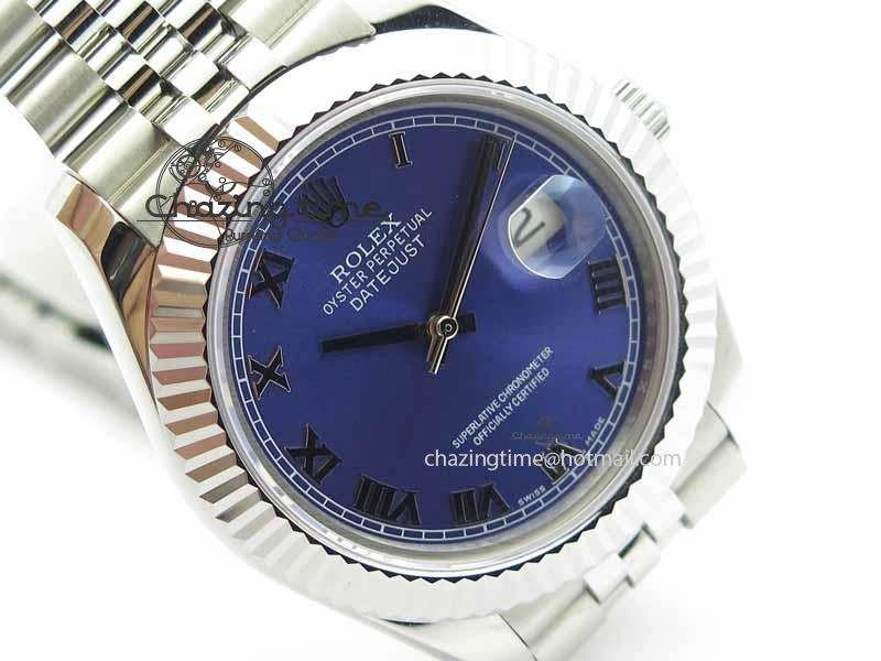 DateJust II 41mm BP Maker Best Edition Blue Roman Dial On New Version Jubilee Bracelet A2813