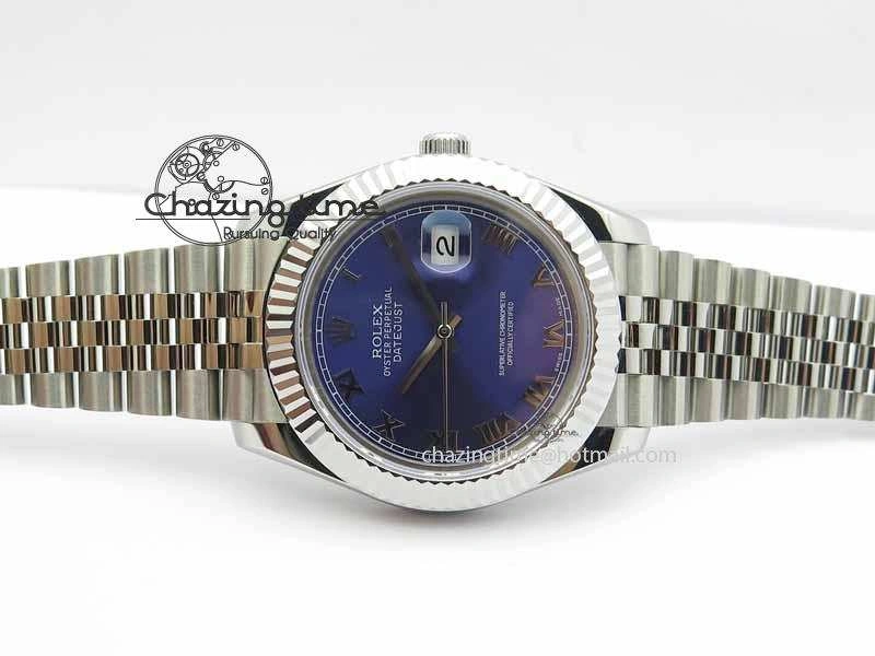 DateJust II 41mm BP Maker Best Edition Blue Roman Dial On New Version Jubilee Bracelet A2813