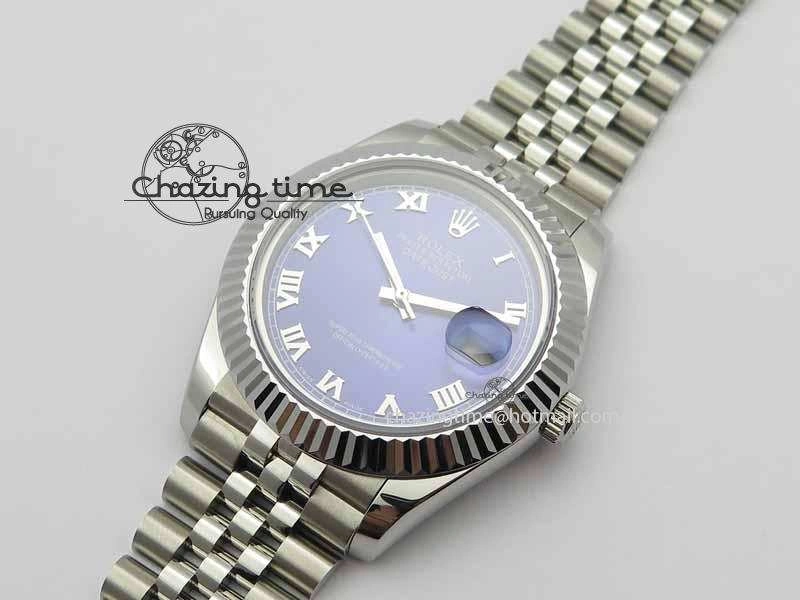 DateJust II 41mm BP Maker Best Edition Blue Roman Dial On New Version Jubilee Bracelet A2813