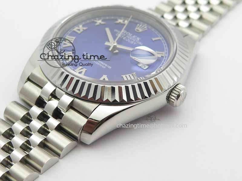 DateJust II 41mm BP Maker Best Edition Blue Roman Dial On New Version Jubilee Bracelet A2813