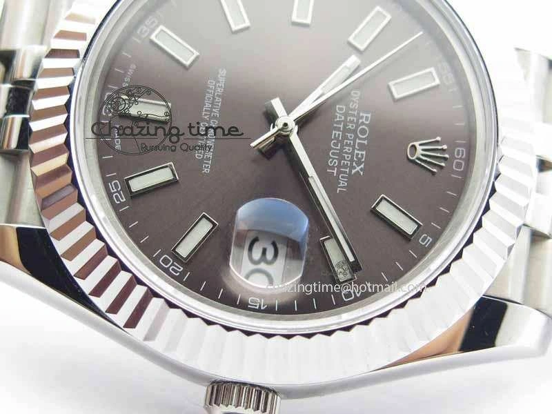DateJust II 41mm BP Maker Best Edition Gray Dial On New Version Jubilee Bracelet A2813