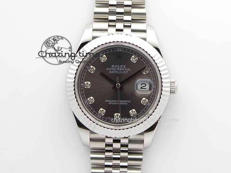 DateJust II 41mm BP Maker Best Edition Gray Diamonds Dial On New Version Jubilee Bracelet A2813