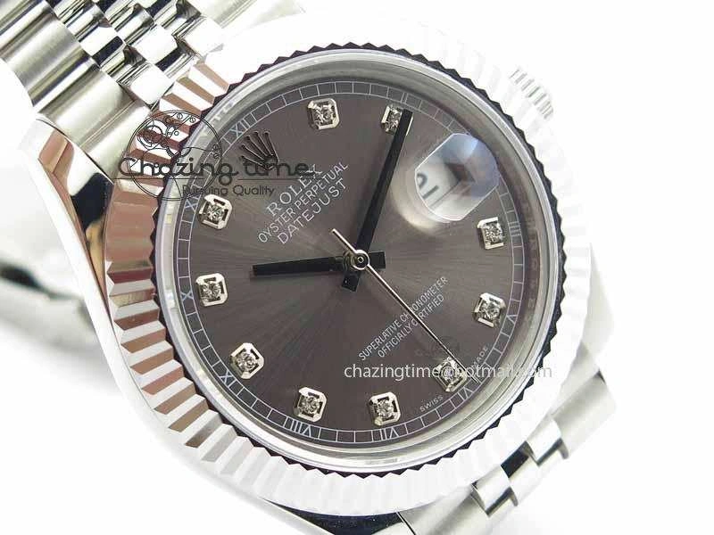 DateJust II 41mm BP Maker Best Edition Gray Diamonds Dial On New Version Jubilee Bracelet A2813