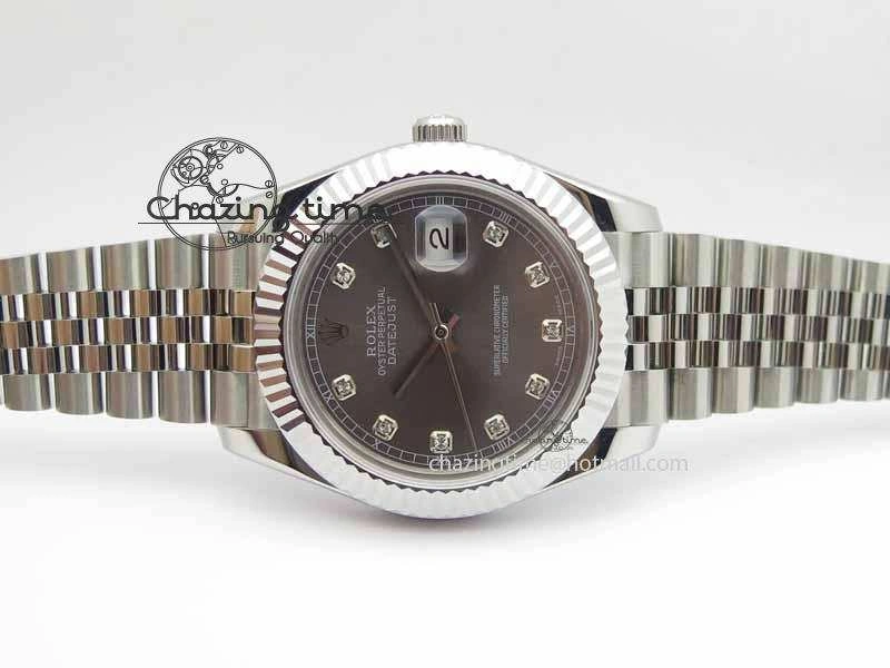 DateJust II 41mm BP Maker Best Edition Gray Diamonds Dial On New Version Jubilee Bracelet A2813