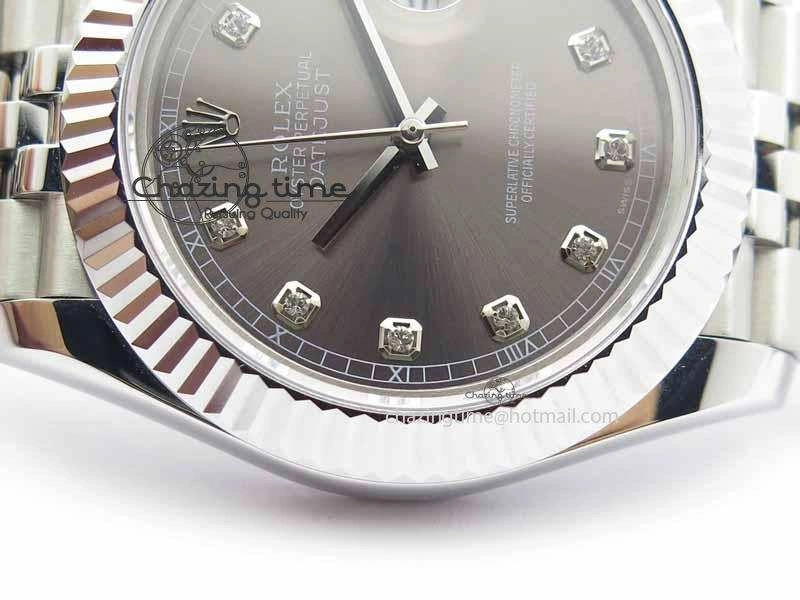 DateJust II 41mm BP Maker Best Edition Gray Diamonds Dial On New Version Jubilee Bracelet A2813