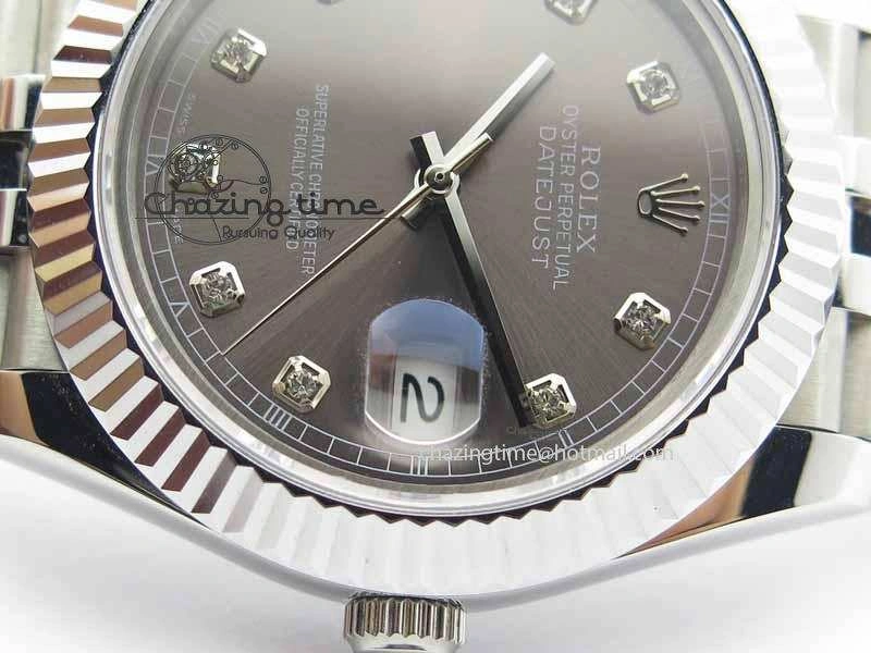 DateJust II 41mm BP Maker Best Edition Gray Diamonds Dial On New Version Jubilee Bracelet A2813