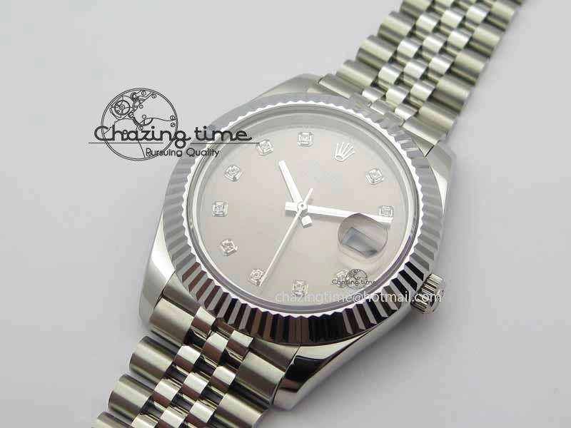 DateJust II 41mm BP Maker Best Edition Gray Diamonds Dial On New Version Jubilee Bracelet A2813