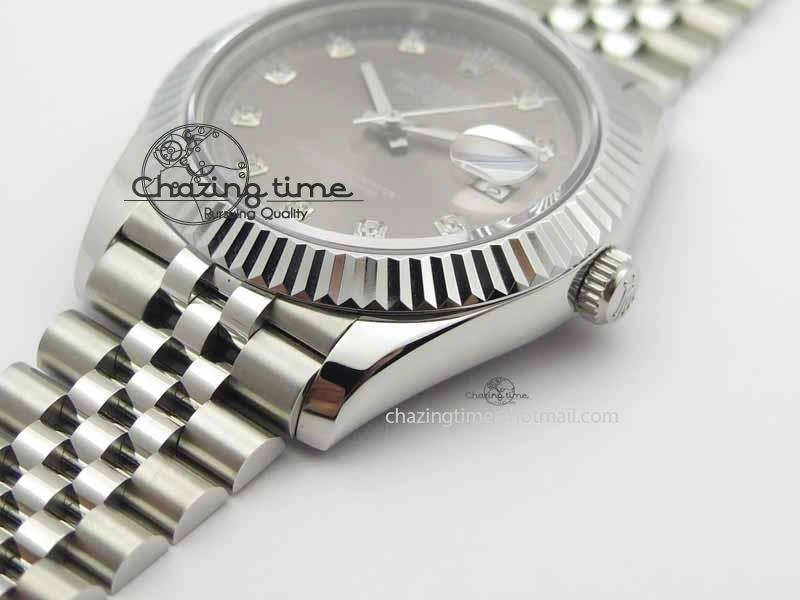 DateJust II 41mm BP Maker Best Edition Gray Diamonds Dial On New Version Jubilee Bracelet A2813