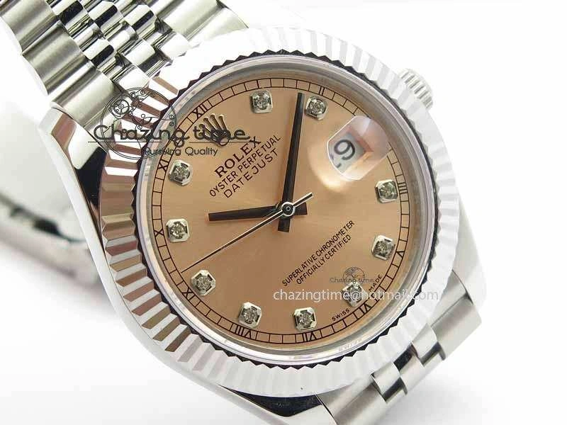 DateJust II 41mm BP Maker Best Edition RG Diamonds Dial On New Version Jubilee Bracelet A2813