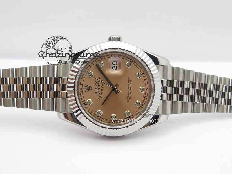 DateJust II 41mm BP Maker Best Edition RG Diamonds Dial On New Version Jubilee Bracelet A2813
