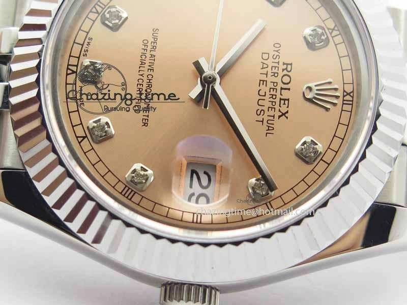 DateJust II 41mm BP Maker Best Edition RG Diamonds Dial On New Version Jubilee Bracelet A2813