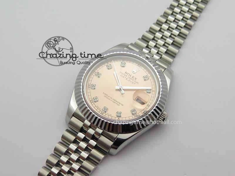 DateJust II 41mm BP Maker Best Edition RG Diamonds Dial On New Version Jubilee Bracelet A2813