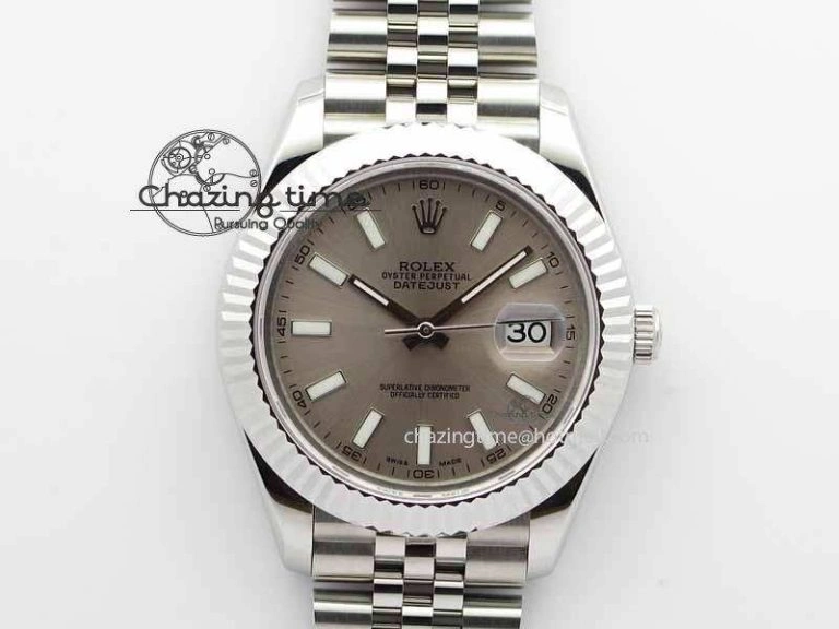 DateJust II 41mm BP Maker Best Edition Silver Gray Dial On New Version Jubilee Bracelet A2813