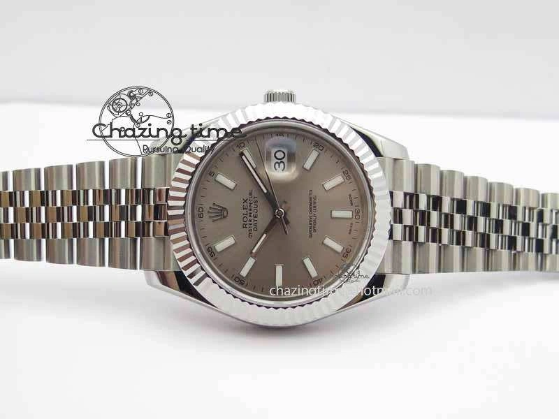 DateJust II 41mm BP Maker Best Edition Silver Gray Dial On New Version Jubilee Bracelet A2813