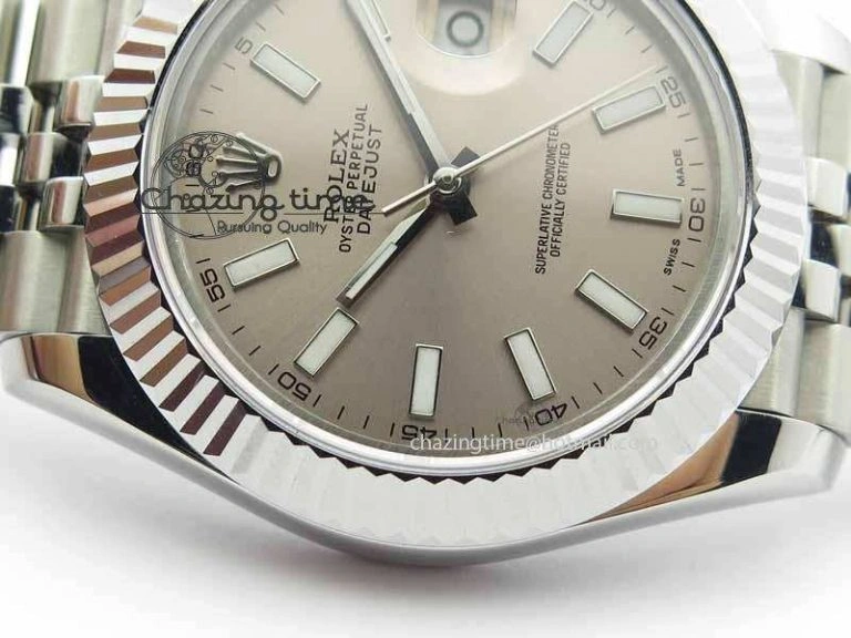 DateJust II 41mm BP Maker Best Edition Silver Gray Dial On New Version Jubilee Bracelet A2813
