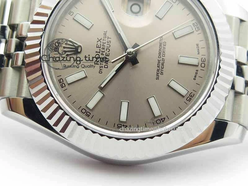 DateJust II 41mm BP Maker Best Edition Silver Gray Dial On New Version Jubilee Bracelet A2813