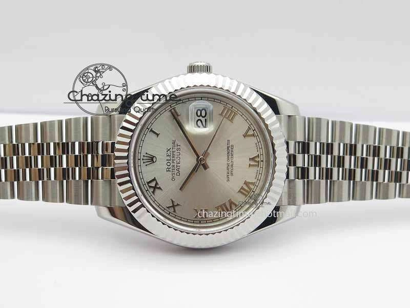 DateJust II 41mm BP Maker Best Edition Silver Roman Dial On New Version Jubilee Bracelet A2813