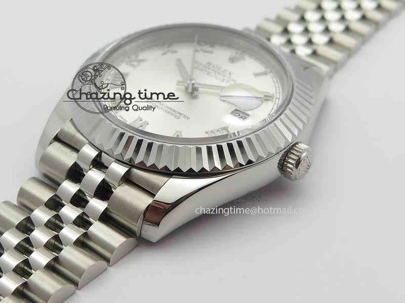 DateJust II 41mm BP Maker Best Edition Silver Roman Dial On New Version Jubilee Bracelet A2813