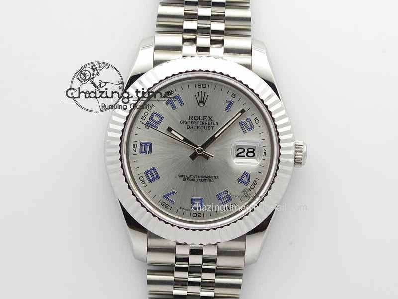 DateJust II 41mm BP Maker Best Edition Sliver Dial Blue Number On New Version Jubilee Bracelet A2813