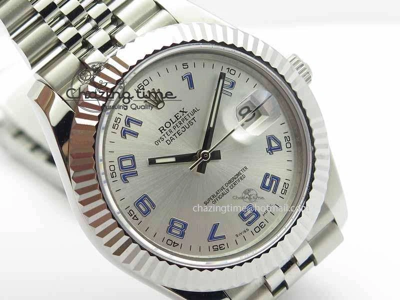 DateJust II 41mm BP Maker Best Edition Sliver Dial Blue Number On New Version Jubilee Bracelet A2813