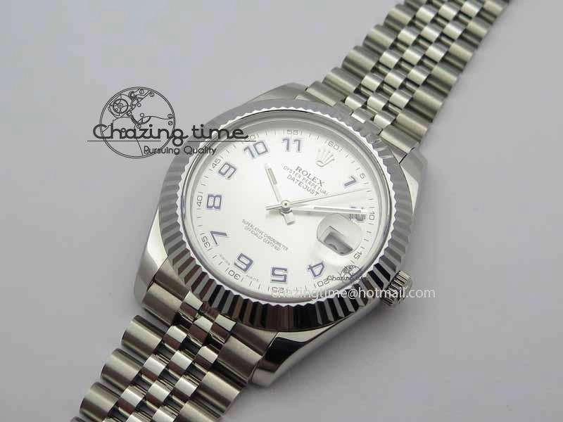 DateJust II 41mm BP Maker Best Edition Sliver Dial Blue Number On New Version Jubilee Bracelet A2813