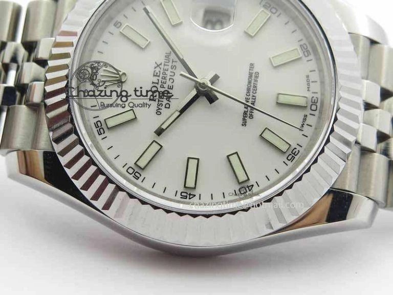 DateJust II 41mm BP Maker Best Edition White Dial On New Version Jubilee Bracelet A2813