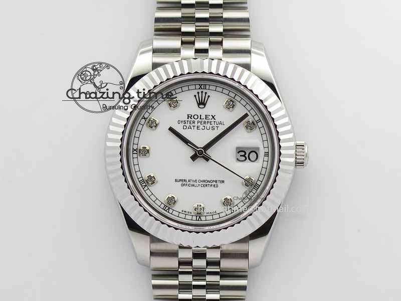 DateJust II 41mm BP Maker Best Edition White Diamonds Dial On New Version Jubilee Bracelet A2813