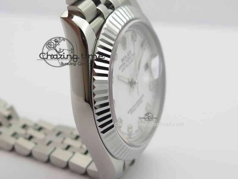 DateJust II 41mm BP Maker Best Edition White Diamonds Dial On New Version Jubilee Bracelet A2813