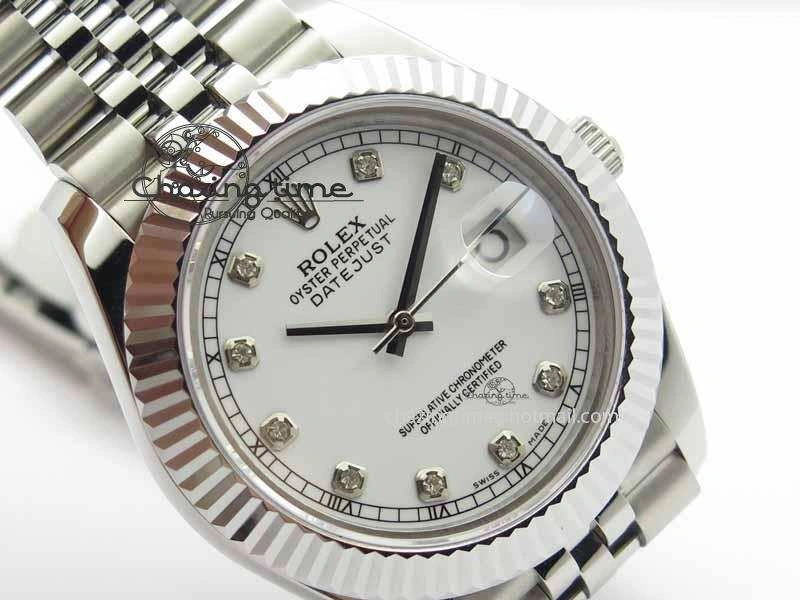 DateJust II 41mm BP Maker Best Edition White Diamonds Dial On New Version Jubilee Bracelet A2813