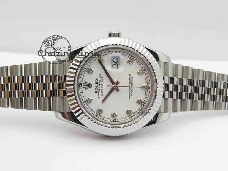 DateJust II 41mm BP Maker Best Edition White Diamonds Dial On New Version Jubilee Bracelet A2813
