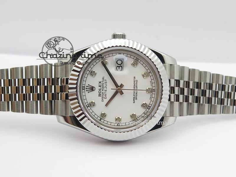 DateJust II 41mm BP Maker Best Edition White Diamonds Dial On New Version Jubilee Bracelet A2813