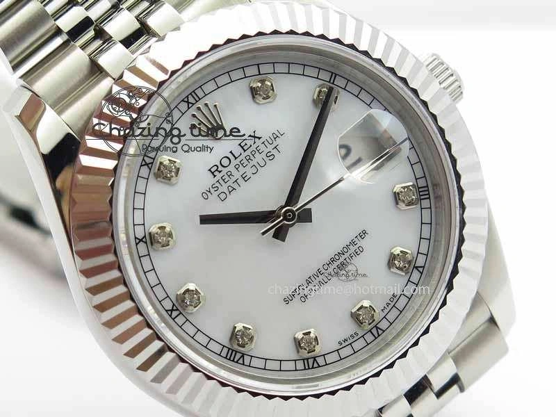 DateJust II 41mm BP Maker Best Edition White MOP Diamonds Dial On New Version Jubilee Bracelet A2813