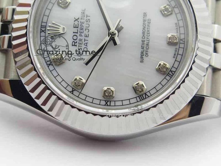 DateJust II 41mm BP Maker Best Edition White MOP Diamonds Dial On New Version Jubilee Bracelet A2813