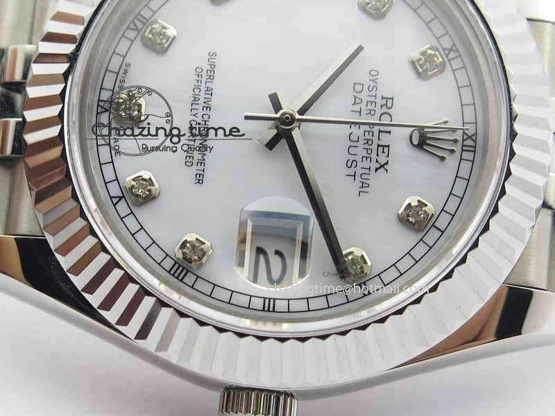 DateJust II 41mm BP Maker Best Edition White MOP Diamonds Dial On New Version Jubilee Bracelet A2813