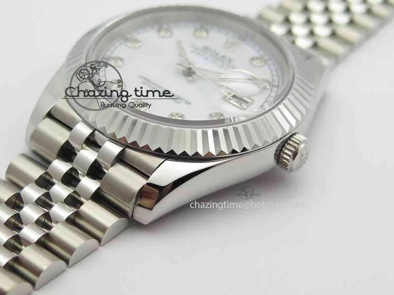 DateJust II 41mm BP Maker Best Edition White MOP Diamonds Dial On New Version Jubilee Bracelet A2813