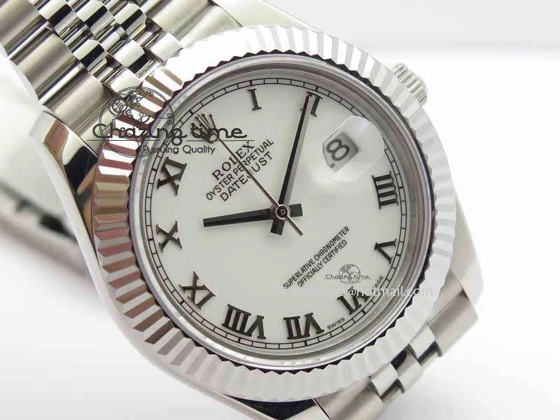 DateJust II 41mm BP Maker Best Edition White Roman Dial On New Version Jubilee Bracelet A2813