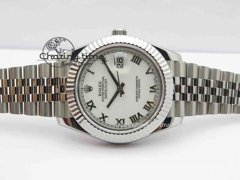 DateJust II 41mm BP Maker Best Edition White Roman Dial On New Version Jubilee Bracelet A2813