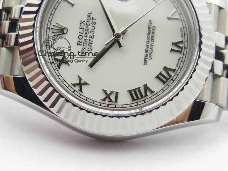 DateJust II 41mm BP Maker Best Edition White Roman Dial On New Version Jubilee Bracelet A2813