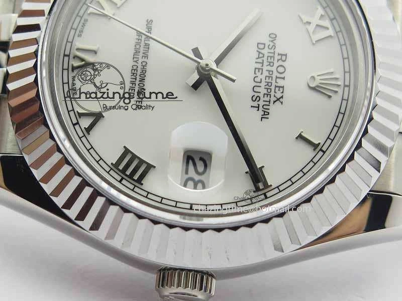 DateJust II 41mm BP Maker Best Edition White Roman Dial On New Version Jubilee Bracelet A2813
