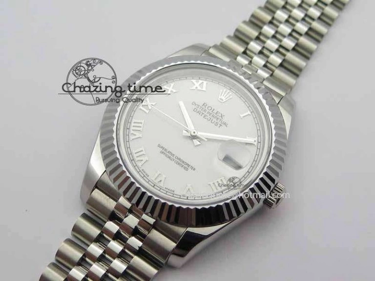 DateJust II 41mm BP Maker Best Edition White Roman Dial On New Version Jubilee Bracelet A2813