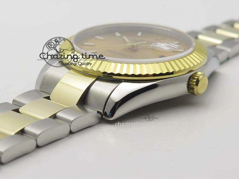 DateJust II 41mm MK Best Edition SS RG Wrapped Gold Dial Stick Marker On Oyster Bracelet A2836