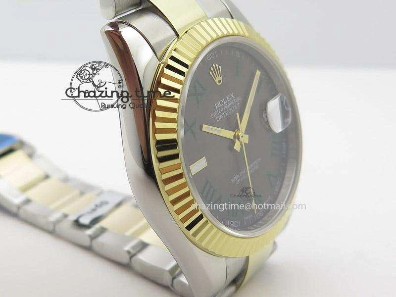 DateJust II 41mm MK Best Edition SS RG Wrapped Grey Dial Roman Marker On Bracelet A2836