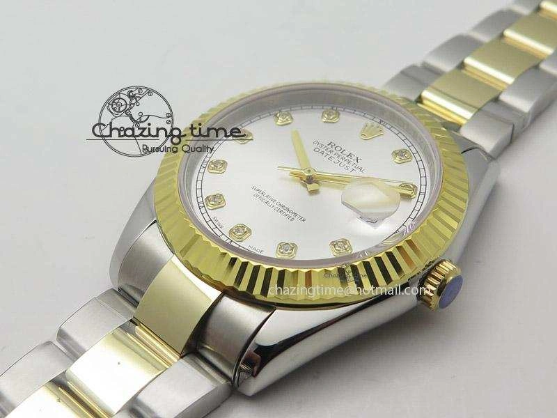 DateJust II 41mm MK Best Edition SS RG Wrapped Sliver Dial Diamond Marker On Oyster Bracelet A2836