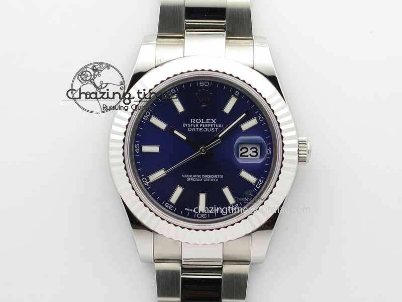 DateJust II 41mm SS BP Maker Best Edition Blue Dial On SS Bracelet SA3136