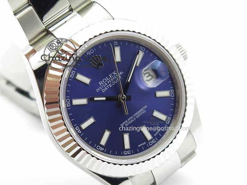DateJust II 41mm SS BP Maker Best Edition Blue Dial On SS Bracelet SA3136