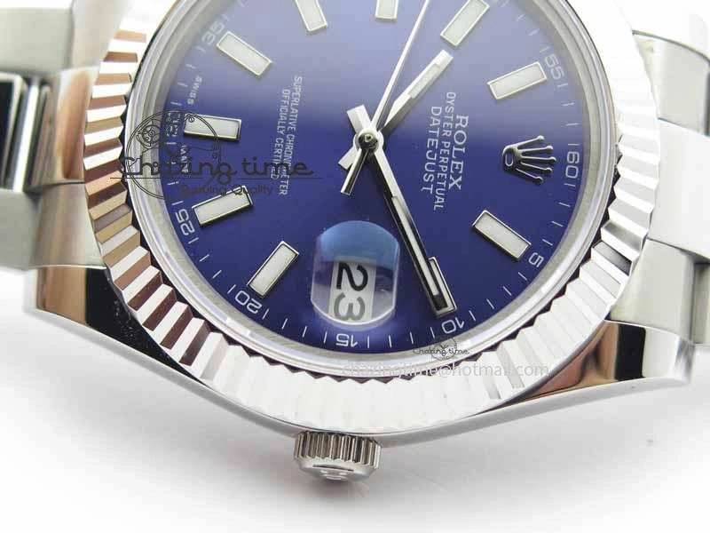 DateJust II 41mm SS BP Maker Best Edition Blue Dial On SS Bracelet SA3136