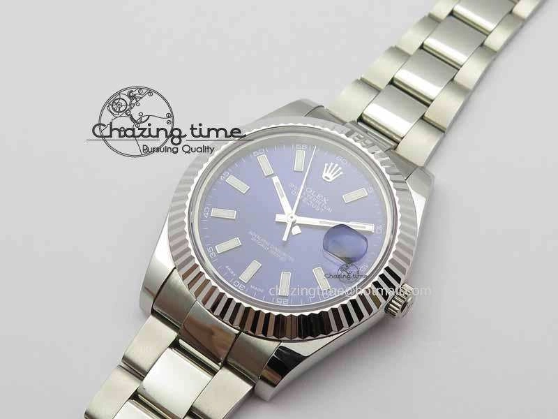 DateJust II 41mm SS BP Maker Best Edition Blue Dial On SS Bracelet SA3136