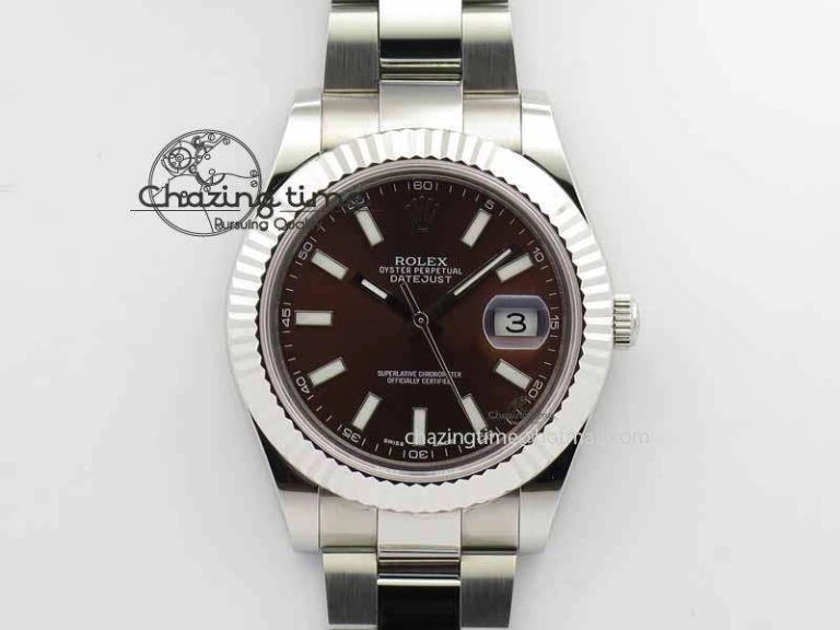 DateJust II 41mm SS BP Maker Best Edition Brown Dial On SS Bracelet SA3136