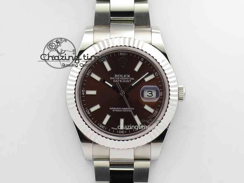 DateJust II 41mm SS BP Maker Best Edition Brown Dial On SS Bracelet SA3136