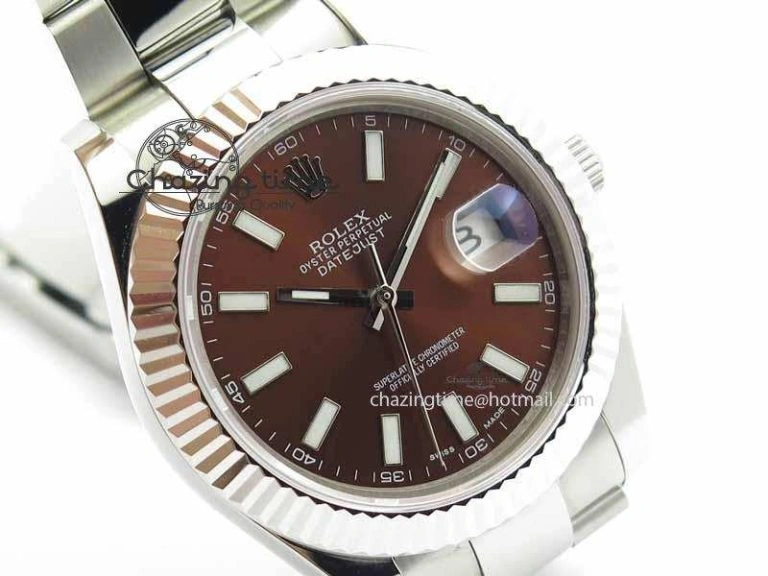DateJust II 41mm SS BP Maker Best Edition Brown Dial On SS Bracelet SA3136